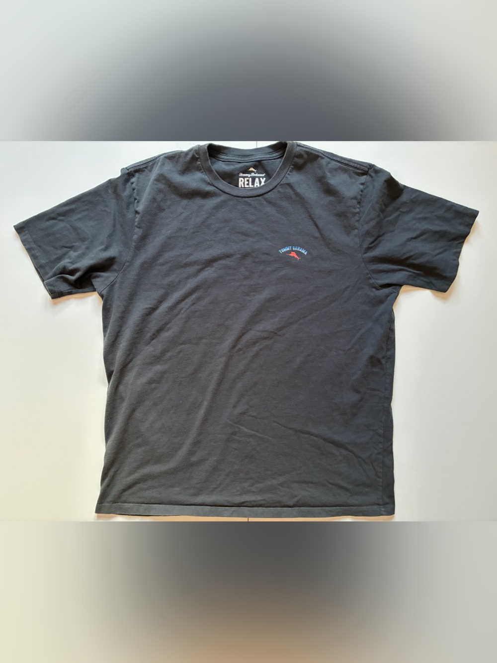 Tommy Bahama Relax Cotton T-Shirt "Outside Limebacker" Football Graphic - XL